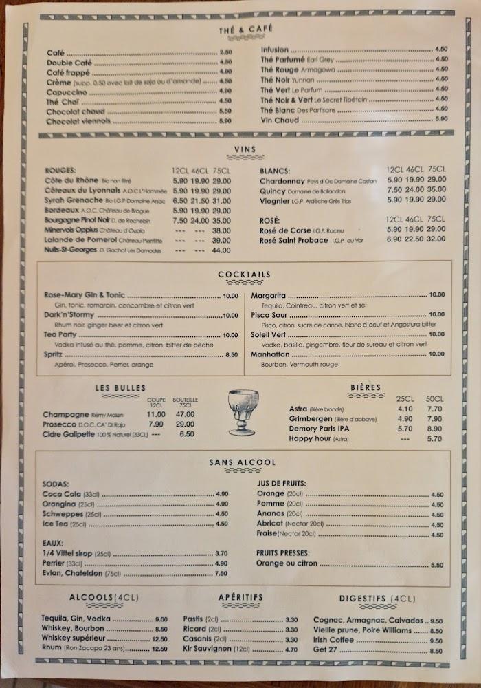 Le Verre Siffleur - Menu Image 2